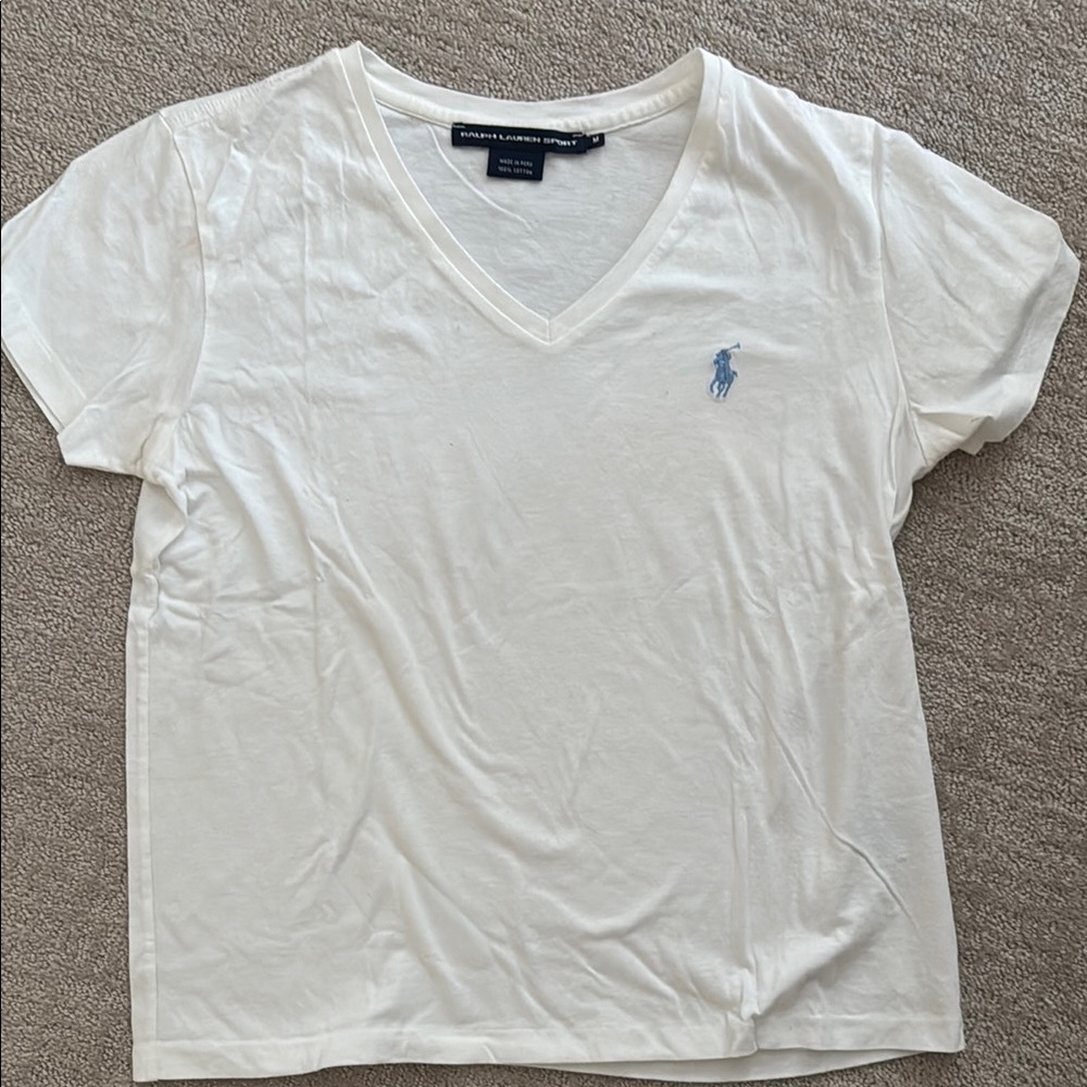 Ralph Lauren sport v neck t shirt - women’s size M